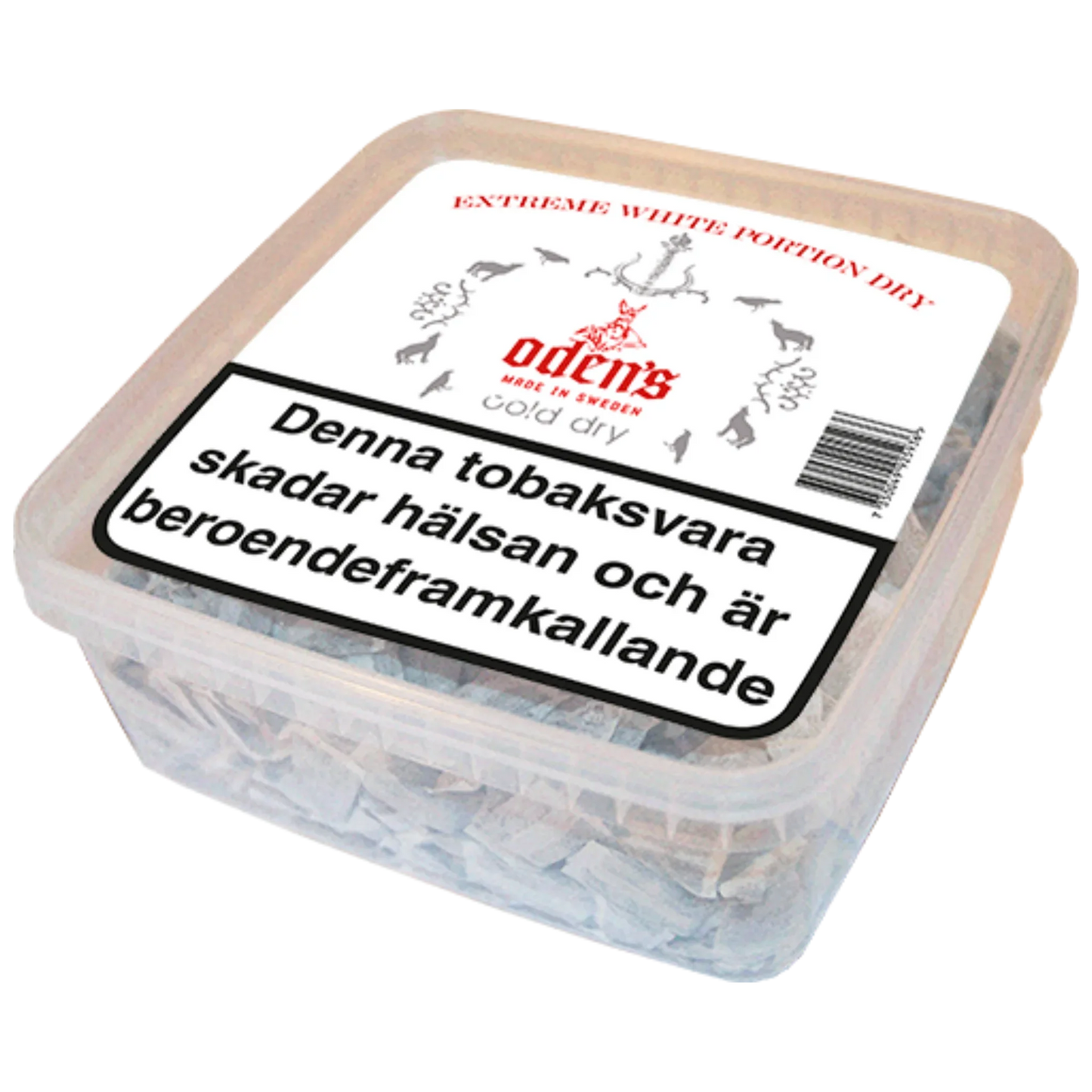 Oden's Cold Extreme White Dry Portion 500g Box - Odenssnus