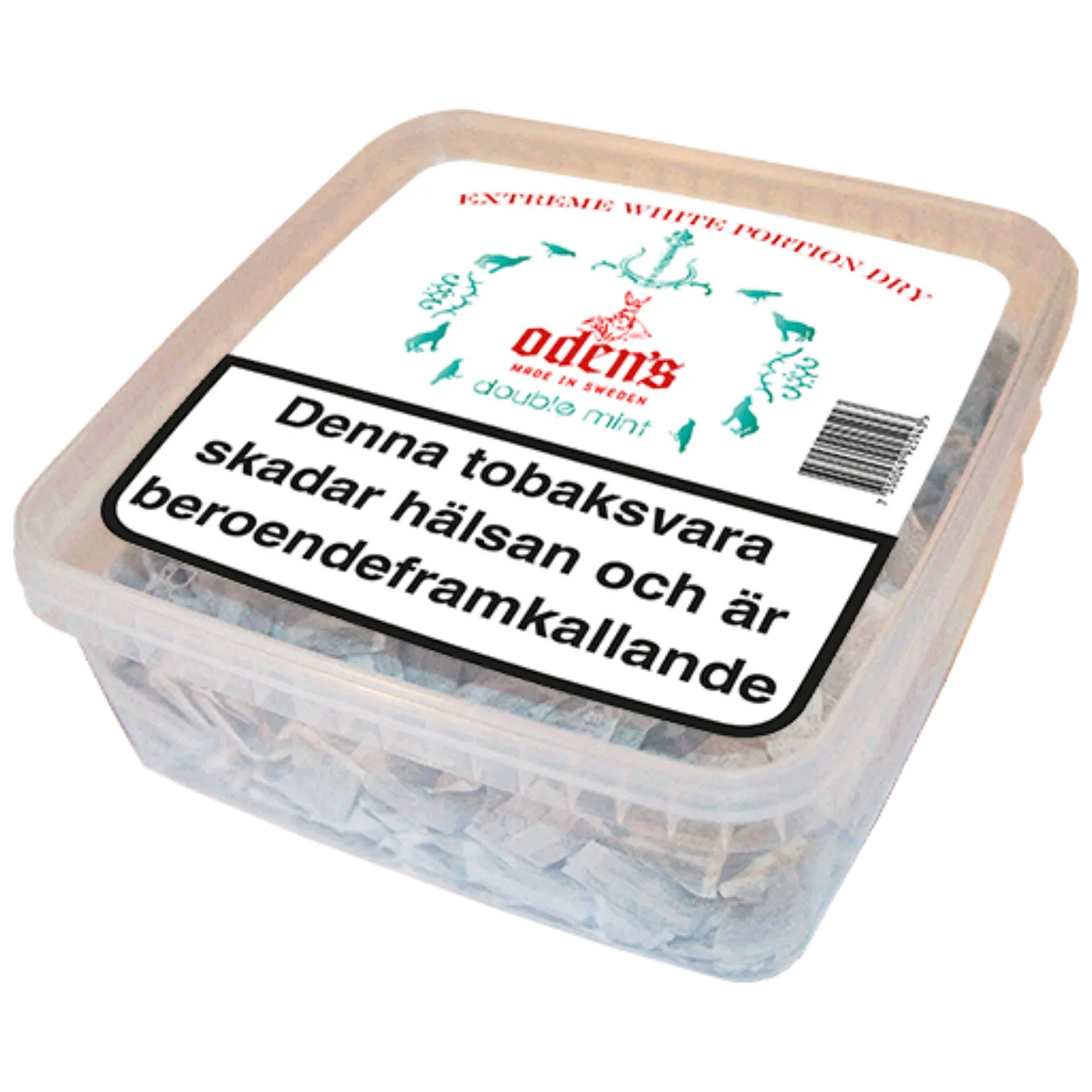 Oden's Double Mint Extreme White Dry Portion 500g Box - Odenssnus