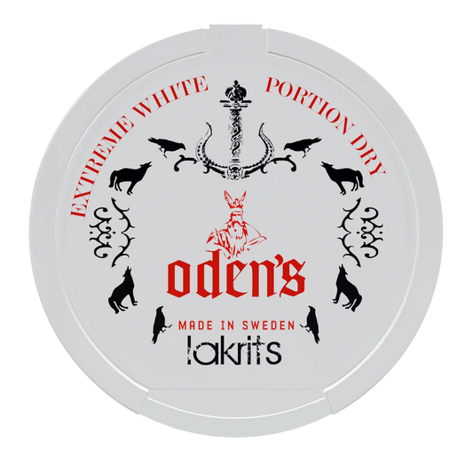 Oden's Lakrits Extreme White Dry Portion - Odenssnus