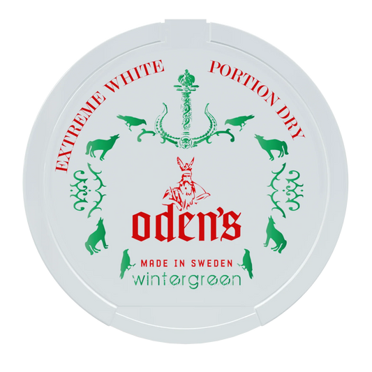 Oden's Pure Wintergreen Extreme White Dry Portion - Odenssnus