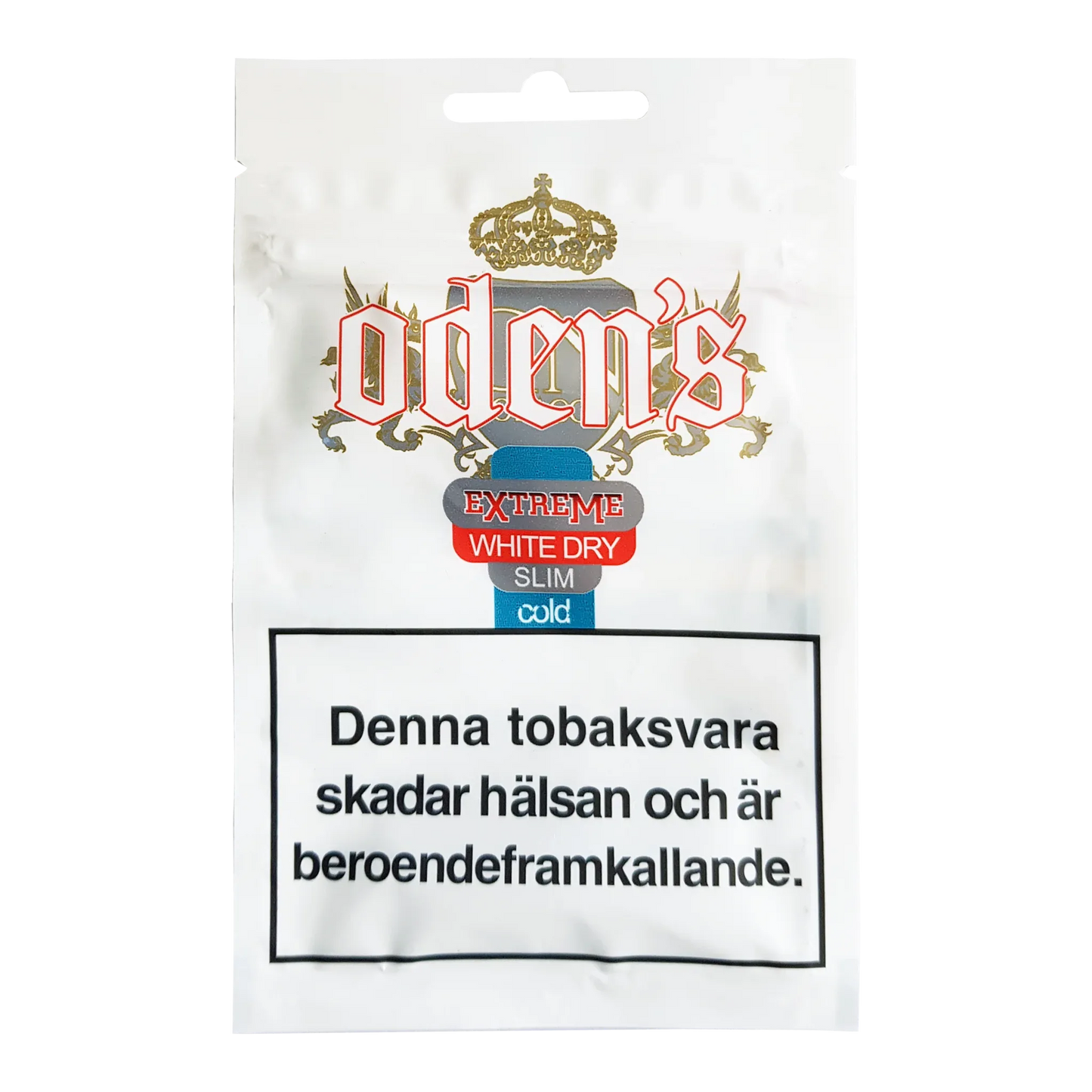 Oden's Cold Extreme White Dry Slim Portion Soft Pack - Odenssnus