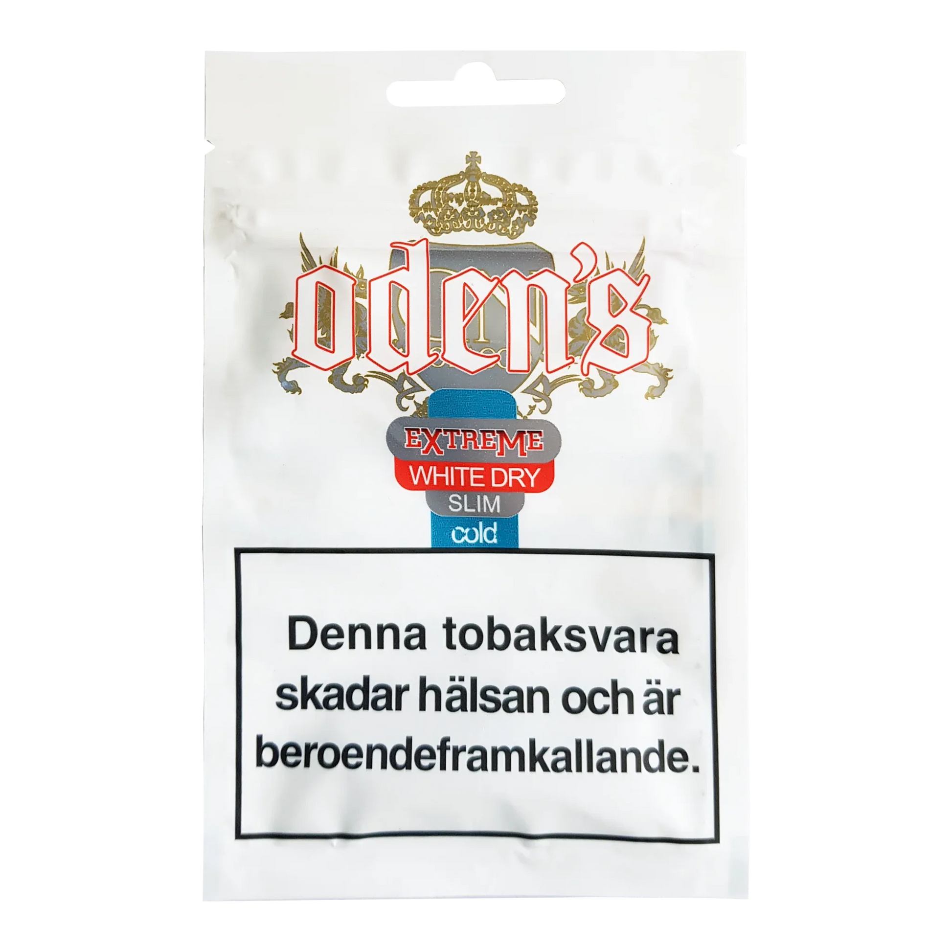 Oden's Cold Extreme White Dry Slim Portion Soft Pack - Odenssnus