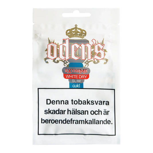Oden's Cold Extreme White Dry Slim Portion Soft Pack - Odenssnus