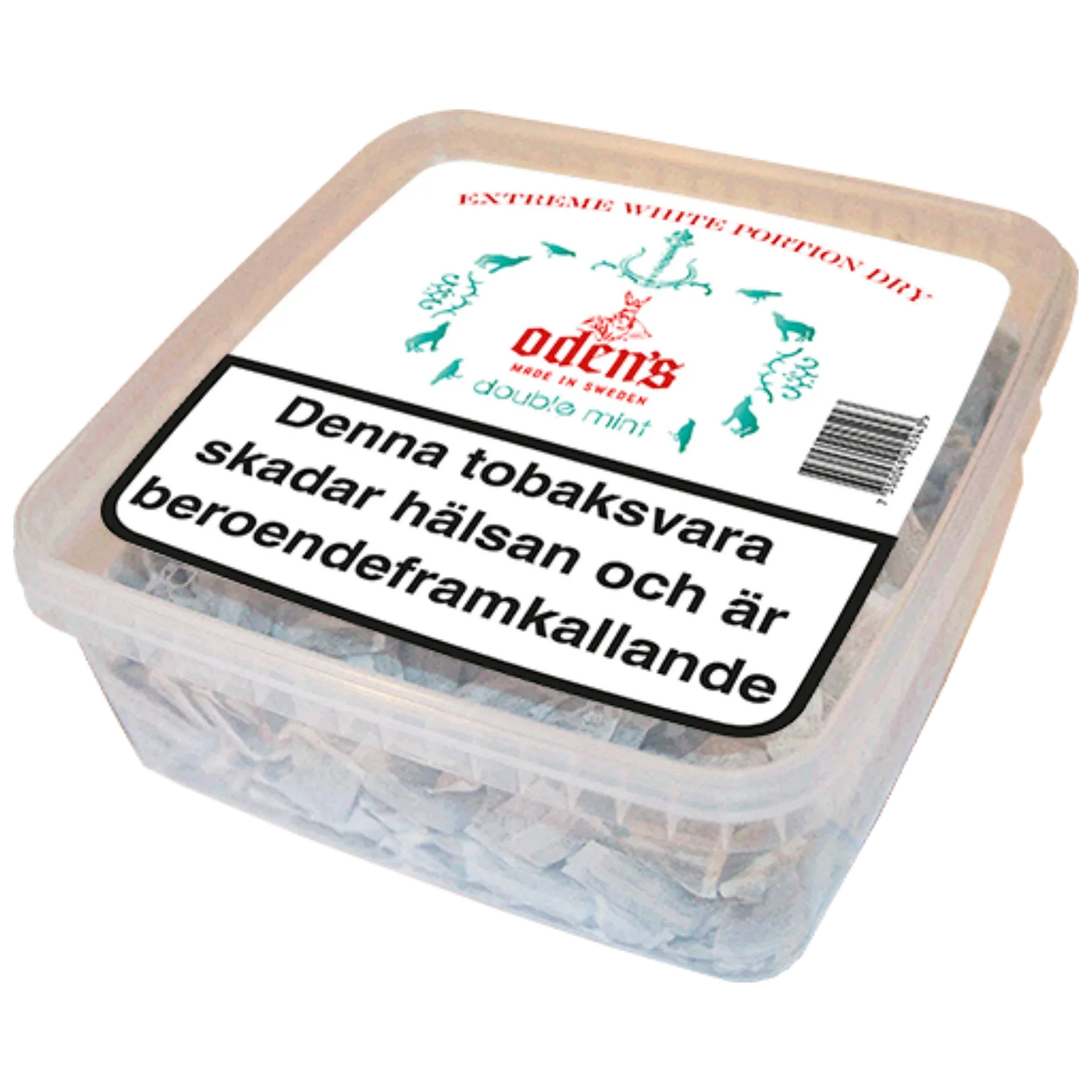 Oden's Double Mint Extreme White Dry Portion 500g Box - Odenssnus