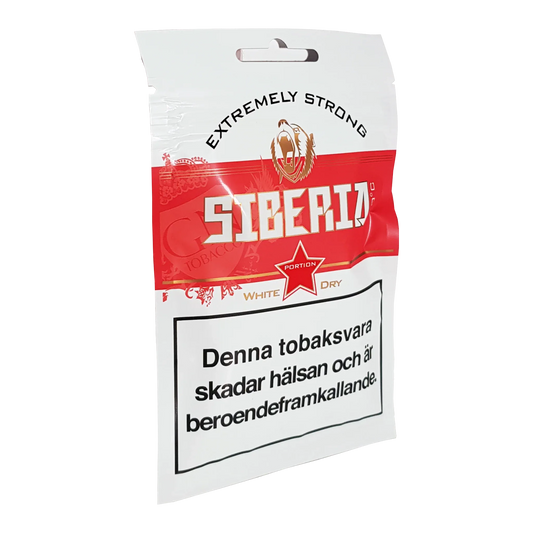 Siberia 80 Degrees White Dry Portion Soft Pack - Odenssnus