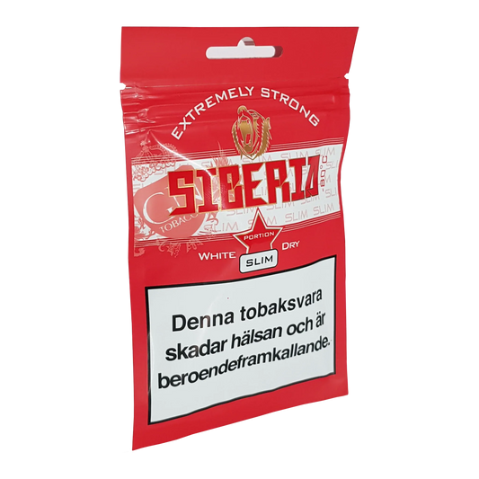 Siberia Slim Serie 80 Degrees White Dry Portion Soft Pack - Odenssnus