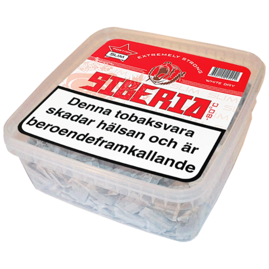 Siberia Slim Series 80 Degrees White Dry Portion 500g Box - Odenssnus