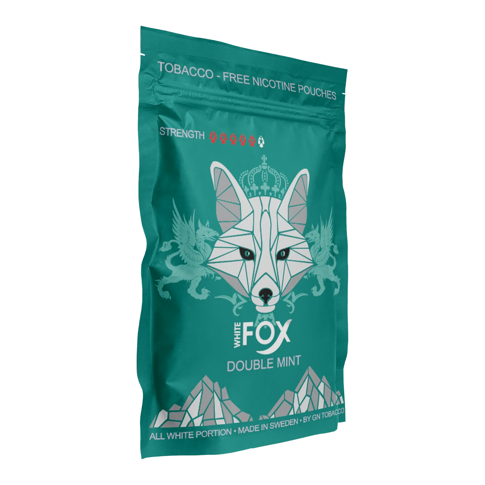 White Fox Double Mint Slim All White Portion Soft Pack - Odenssnus