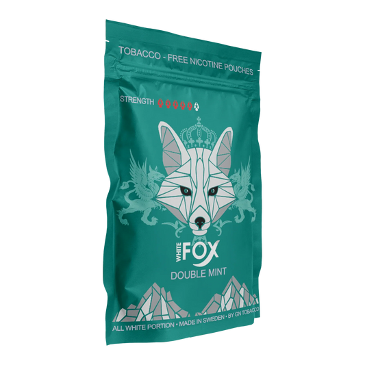 White Fox Double Mint Slim All White Portion Soft Pack - Odenssnus