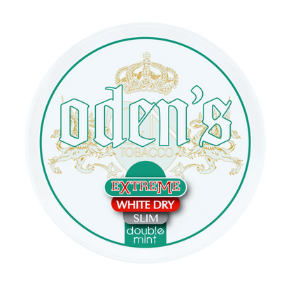 Oden's Double Mint Extreme White Dry Slim Portion - Odenssnus