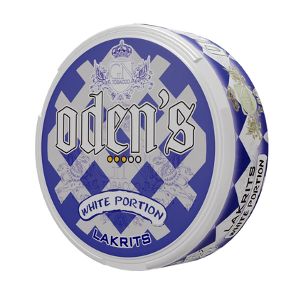 Oden's Lakrits White Portion - Odenssnus