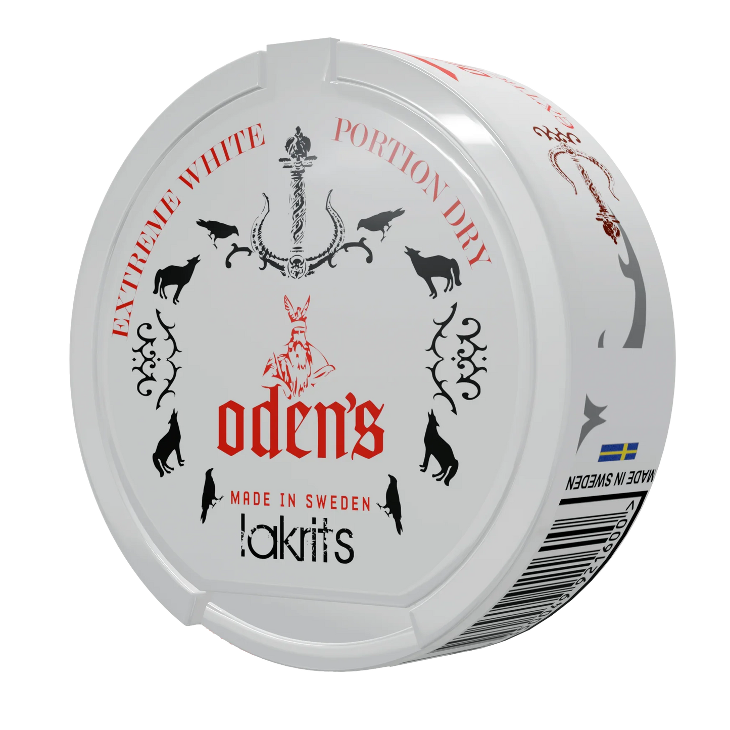 Oden's Lakrits Extreme White Dry Portion - Odenssnus