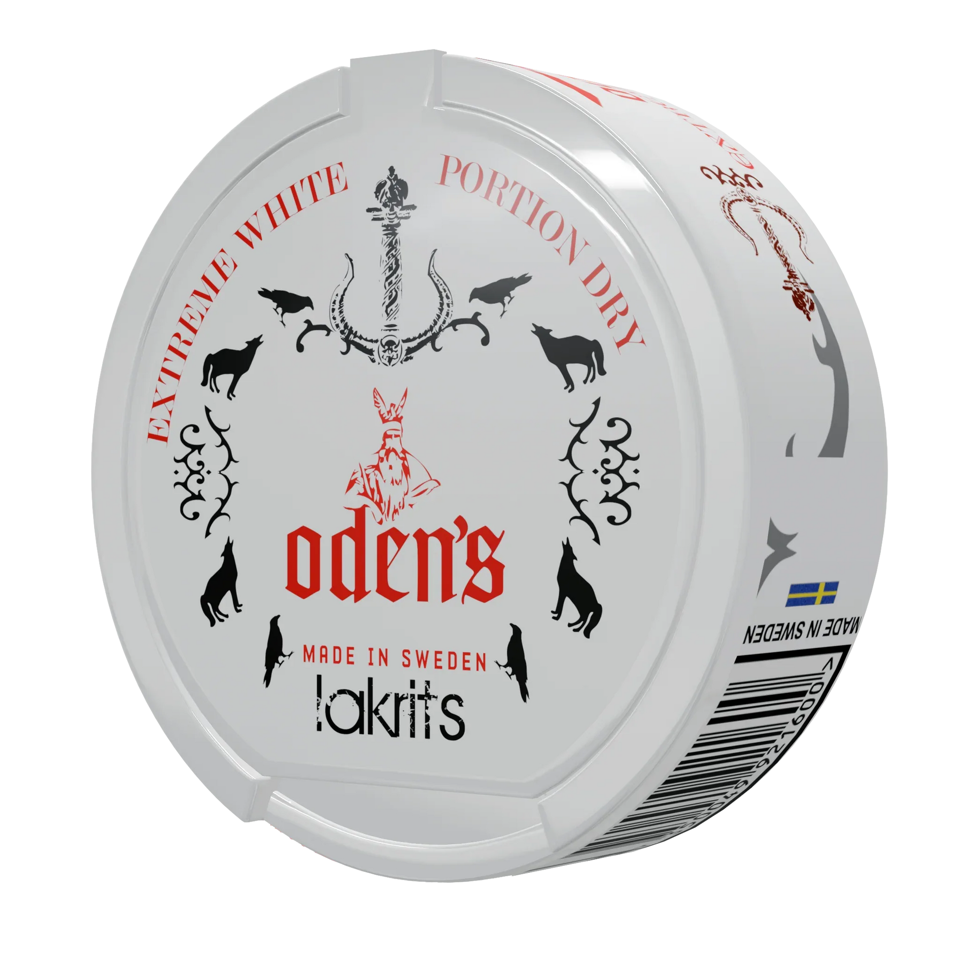 Oden's Lakrits Extreme White Dry Portion - Odenssnus