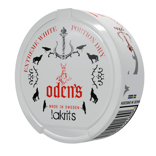 Oden's Lakrits Extreme White Dry Portion - Odenssnus