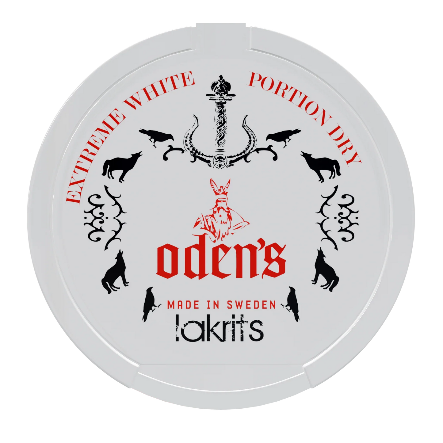 Oden's Lakrits Extreme White Dry Portion - Odenssnus