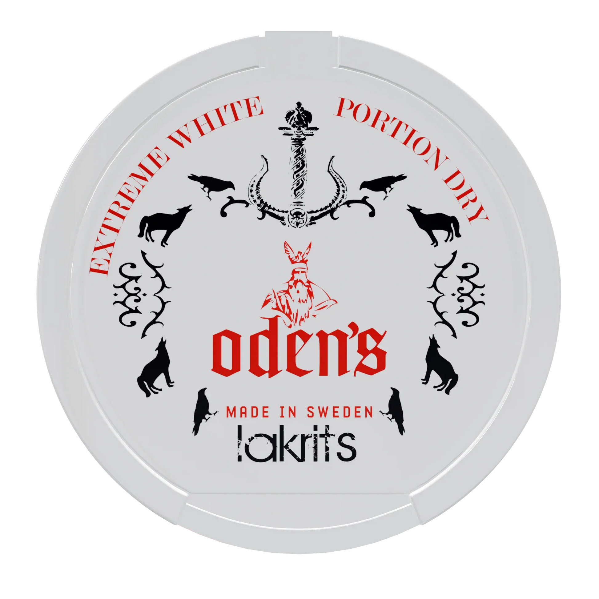Oden's Lakrits Extreme White Dry Portion - Odenssnus