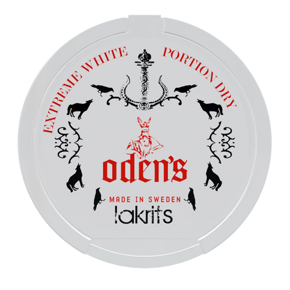 Oden's Lakrits Extreme White Dry Portion - Odenssnus
