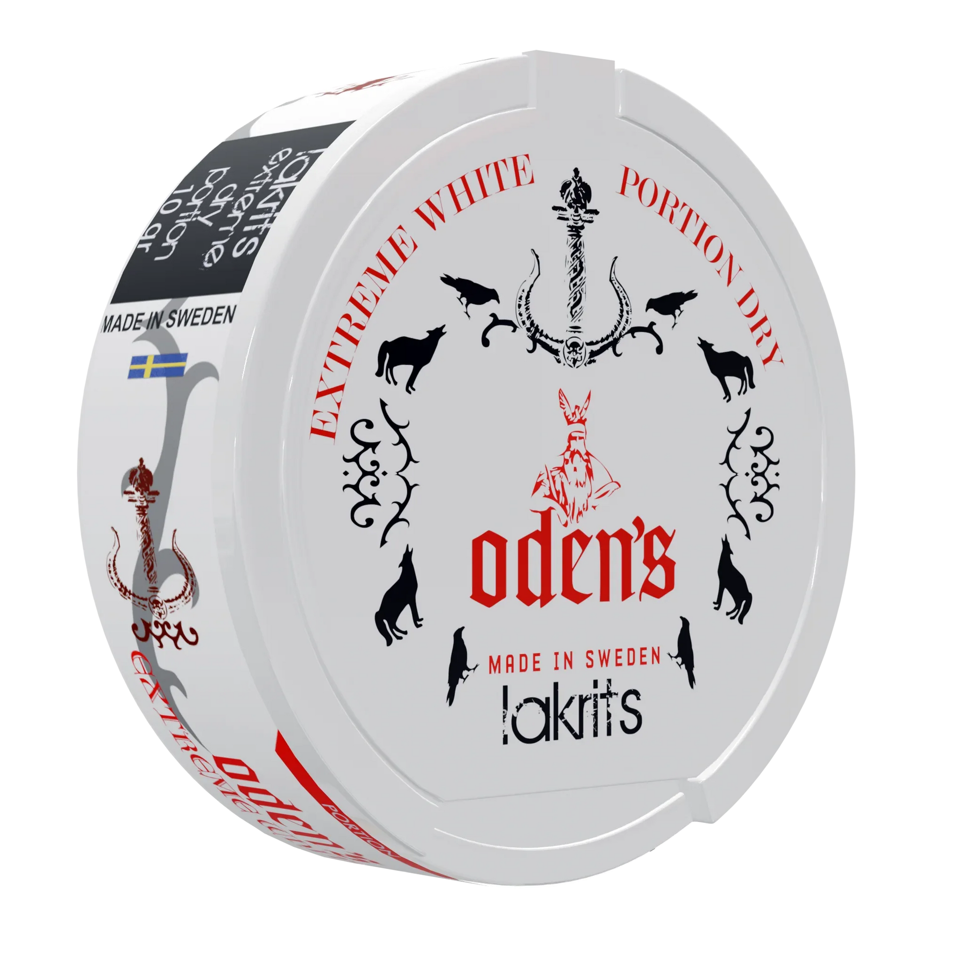 Oden's Lakrits Extreme White Dry Portion - Odenssnus