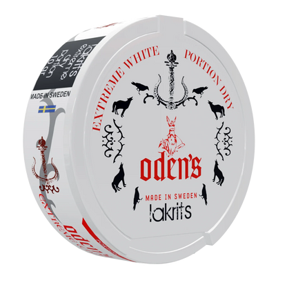 Oden's Lakrits Extreme White Dry Portion - Odenssnus