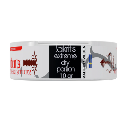 Oden's Lakrits Extreme White Dry Portion - Odenssnus