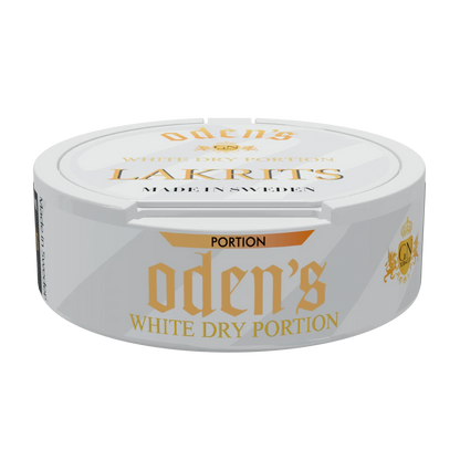 Oden's Lakrits White Dry Portion - Odenssnus