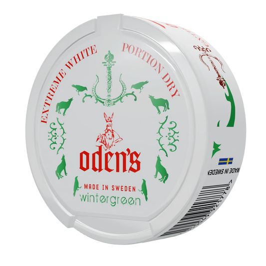 Oden's Pure Wintergreen Extreme White Dry Portion - Odenssnus