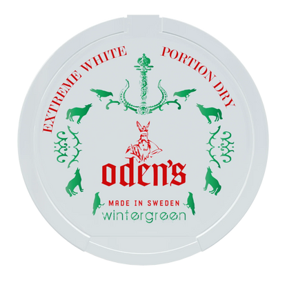 Oden's Pure Wintergreen Extreme White Dry Portion - Odenssnus