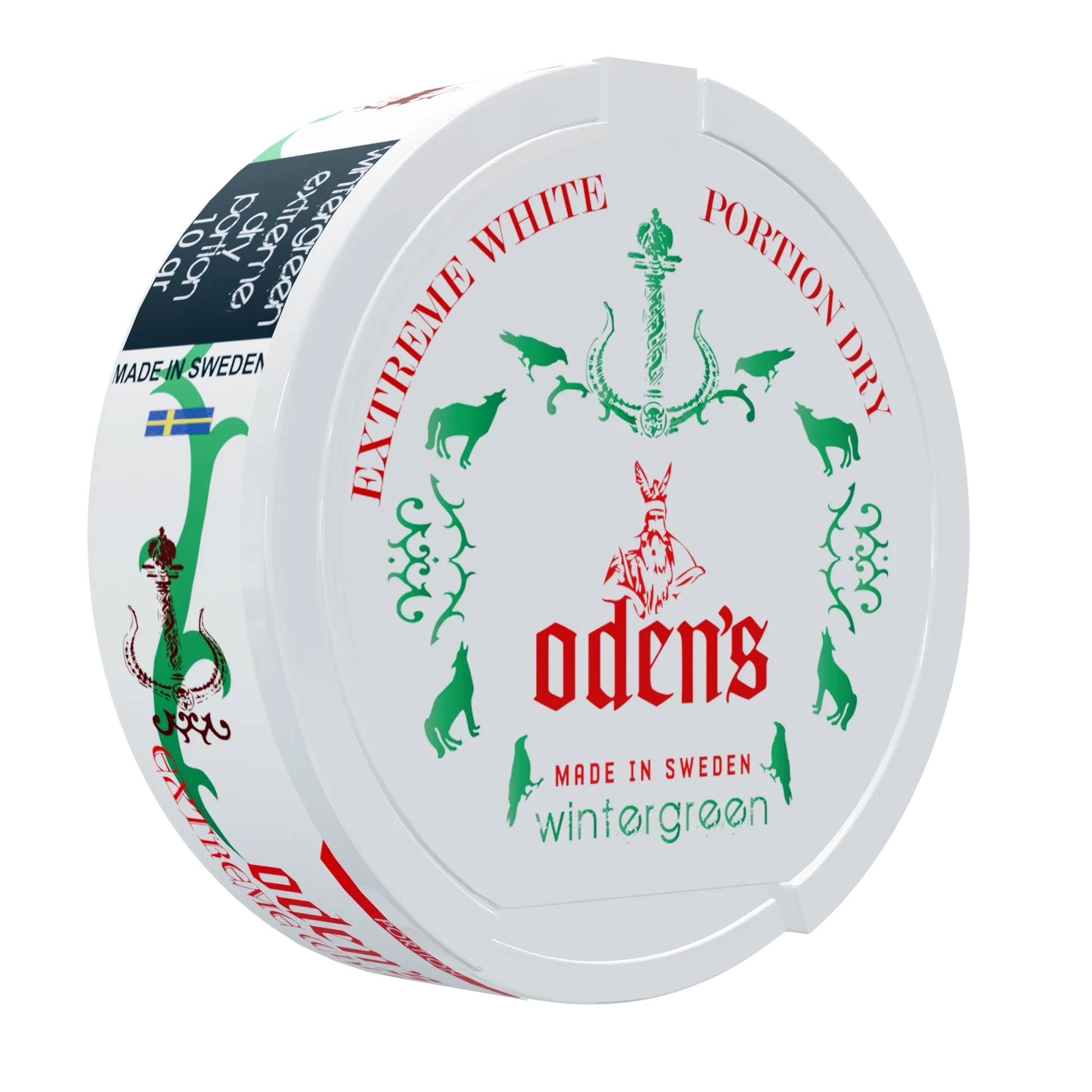 Oden's Pure Wintergreen Extreme White Dry Portion - Odenssnus
