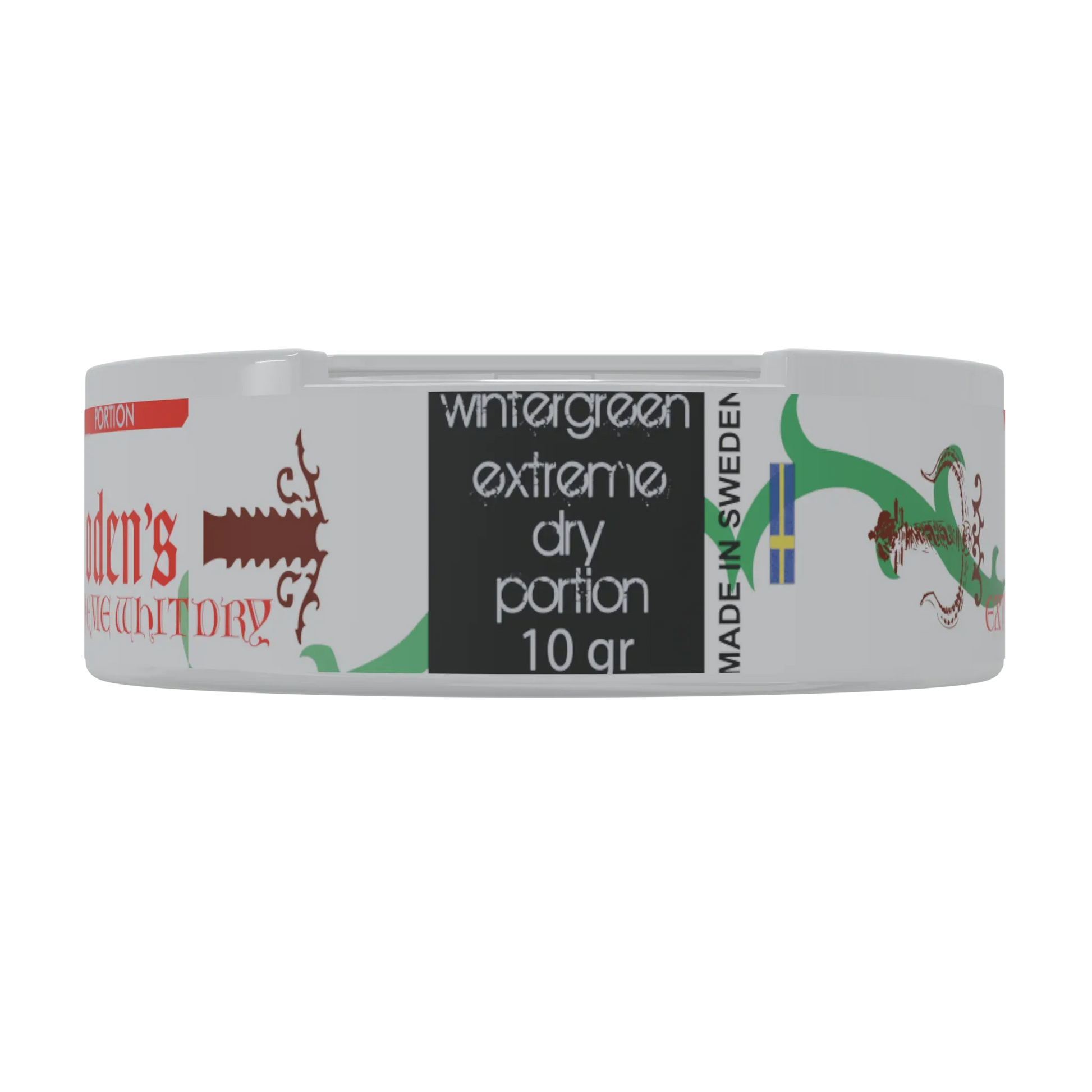 Oden's Pure Wintergreen Extreme White Dry Portion - Odenssnus