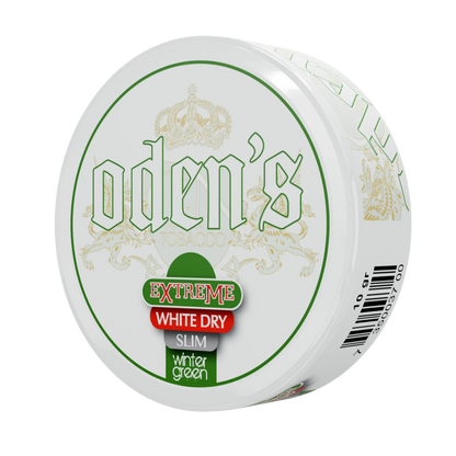 Oden's Wintergreen Extreme White Dry Slim Portion - Odenssnus