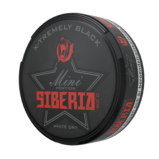 Siberia 80 Degrees BLACK White Dry MINI Portion - Odenssnus