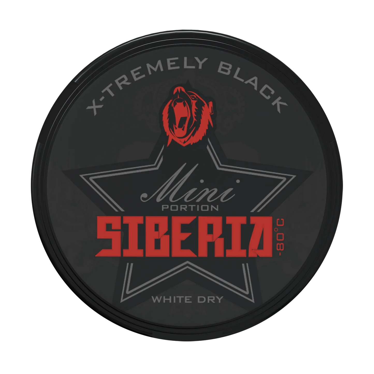 Siberia 80 Degrees BLACK White Dry MINI Portion - Odenssnus