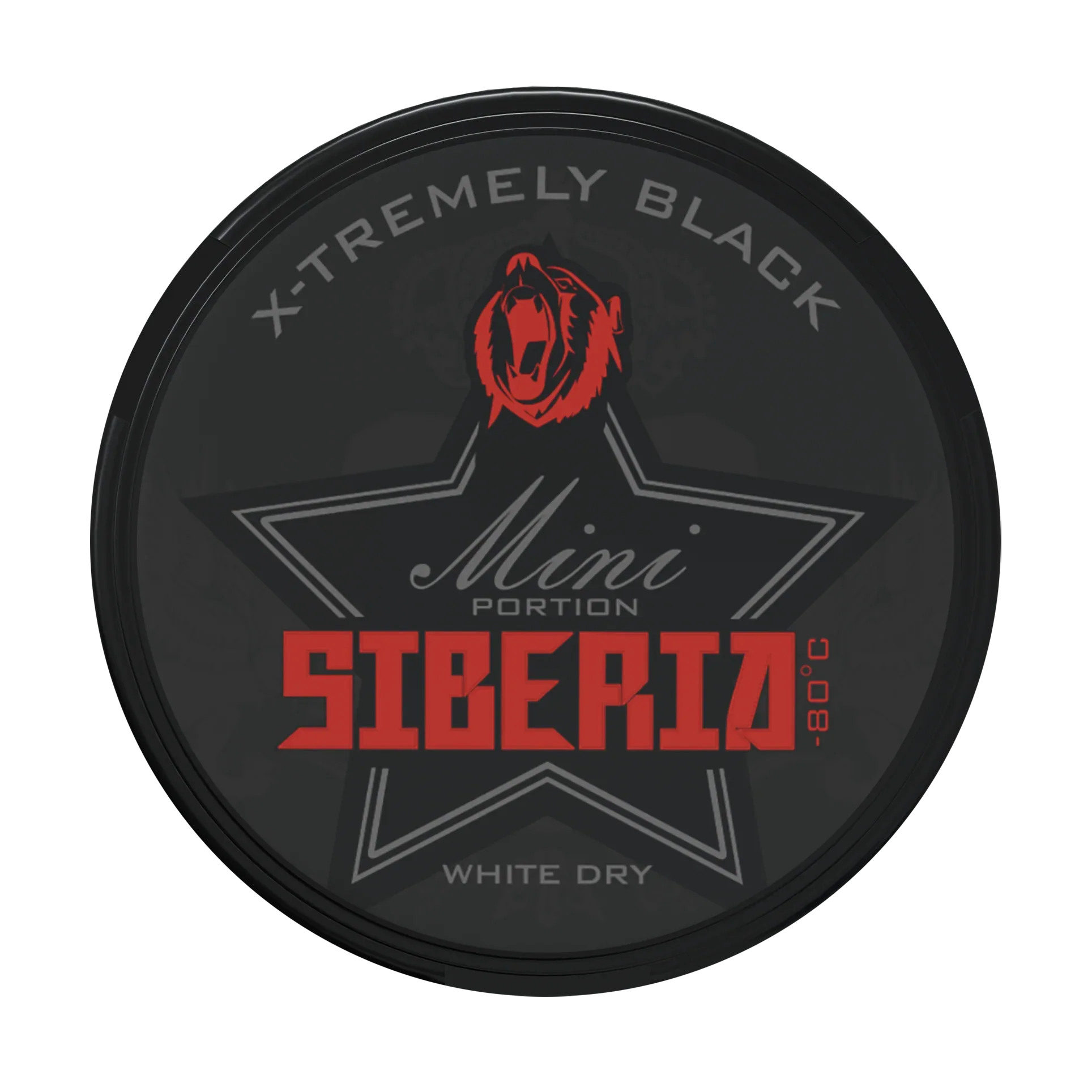 Siberia 80 Degrees BLACK White Dry MINI Portion - Odenssnus