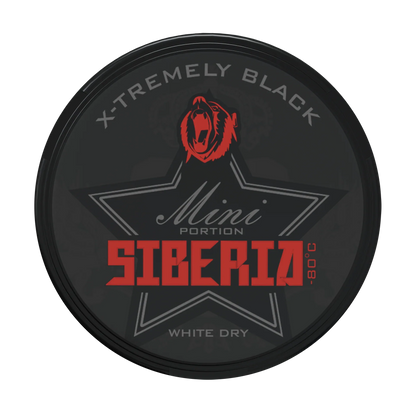 Siberia 80 Degrees BLACK White Dry MINI Portion - Odenssnus