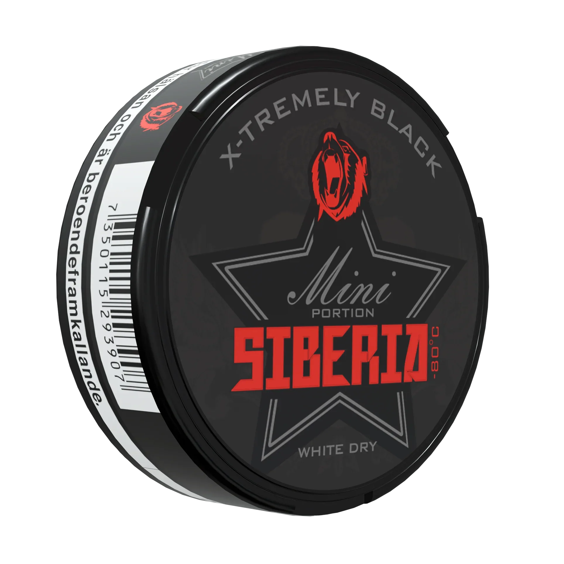 Siberia 80 Degrees BLACK White Dry MINI Portion - Odenssnus