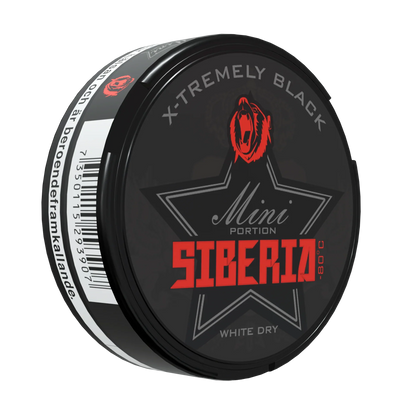 Siberia 80 Degrees BLACK White Dry MINI Portion - Odenssnus
