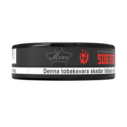 Siberia 80 Degrees BLACK White Dry MINI Portion - Odenssnus