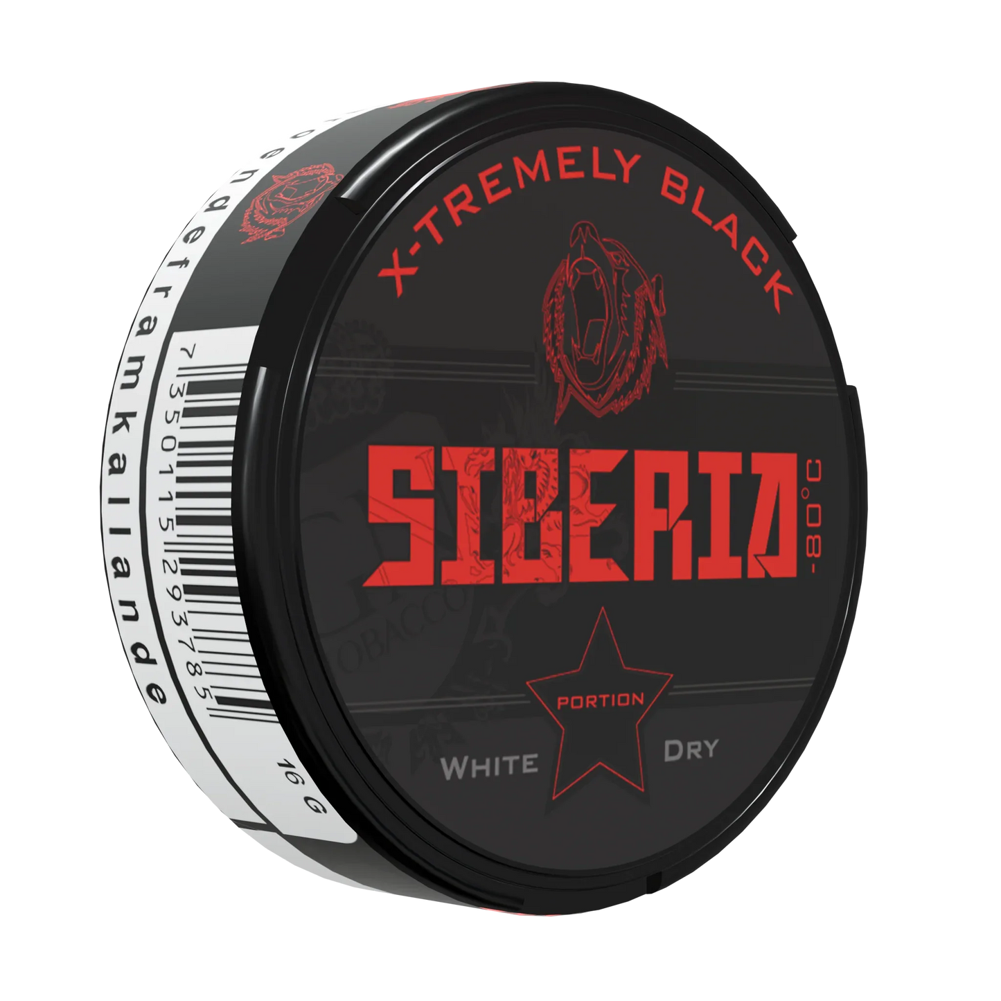Siberia 80 Degrees Black White Dry Portion - Odenssnus