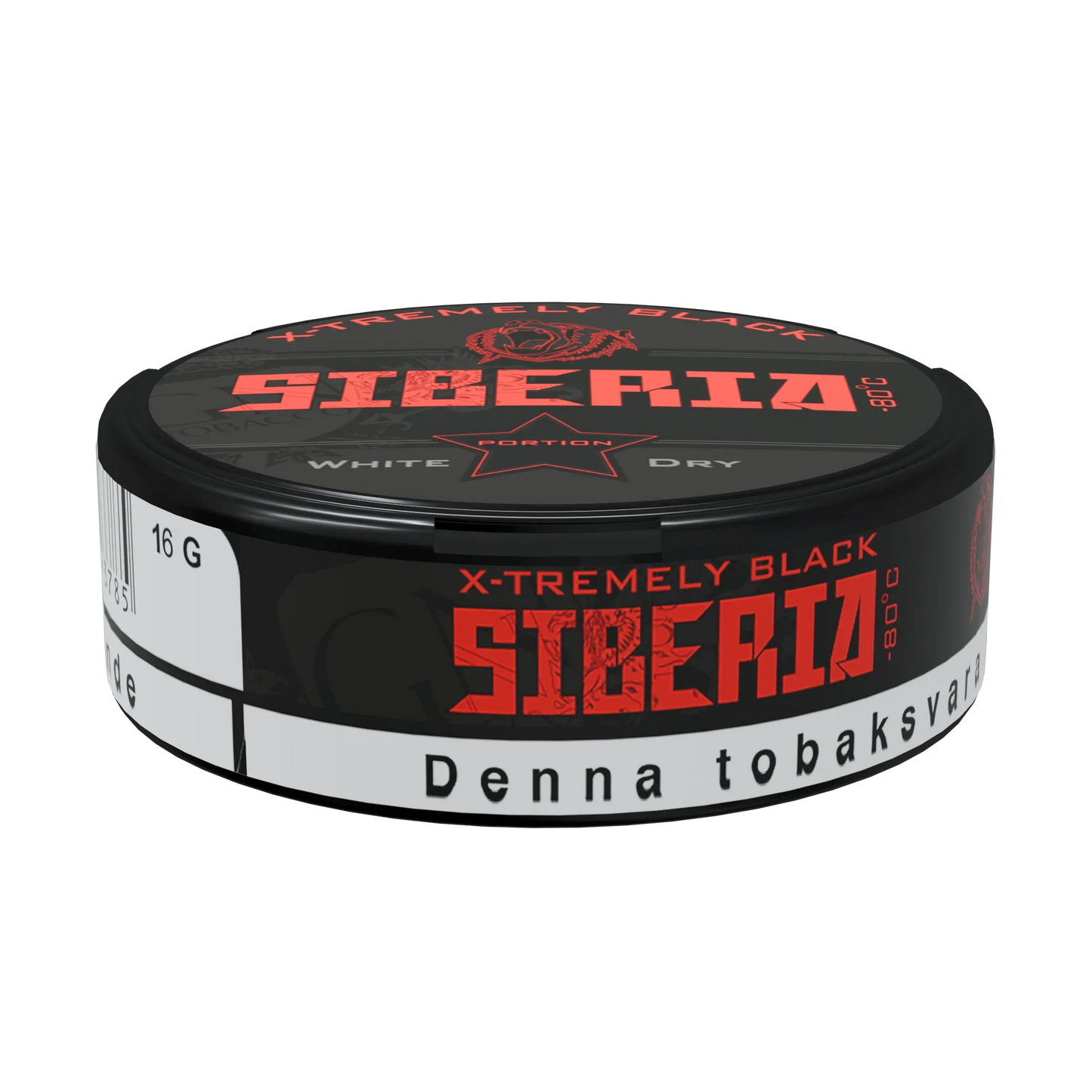 Siberia 80 Degrees Black White Dry Portion - Odenssnus