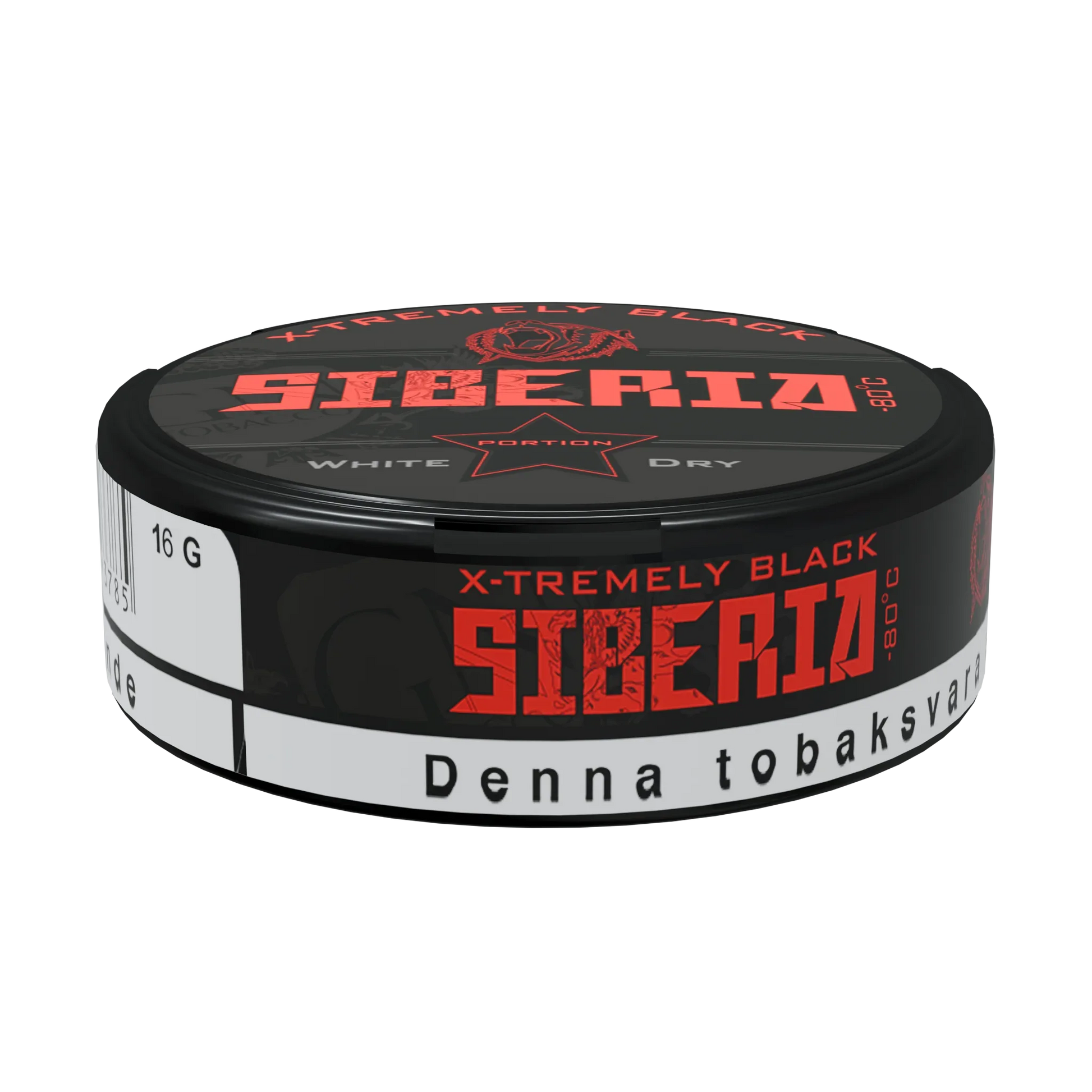 Siberia 80 Degrees Black White Dry Portion - Odenssnus