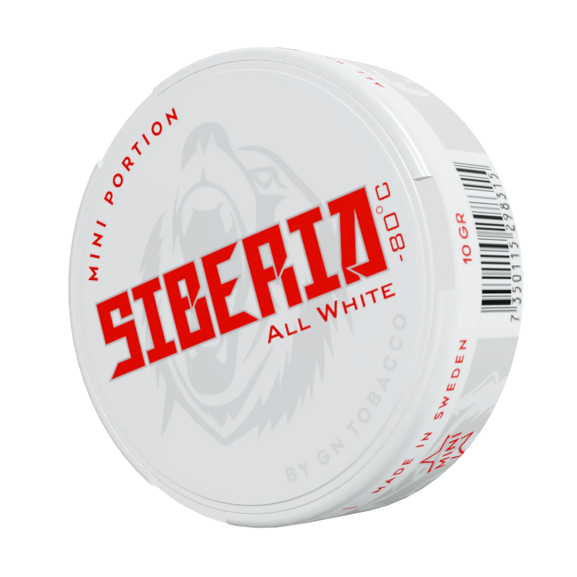 Siberia 80 Degrees MINI All White Portion - Odenssnus