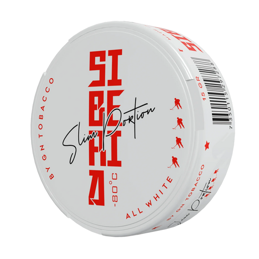 Siberia 80 Degrees Slim All White Portion - Odenssnus