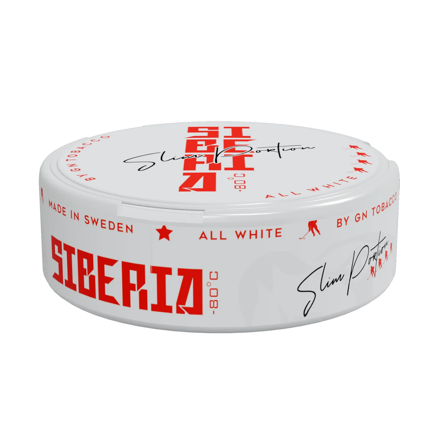 Siberia 80 Degrees Slim All White Portion - Odenssnus