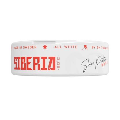 Siberia 80 Degrees Slim All White Portion - Odenssnus