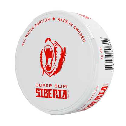 Siberia 80 Degrees Super Slim All White Portion - Odenssnus