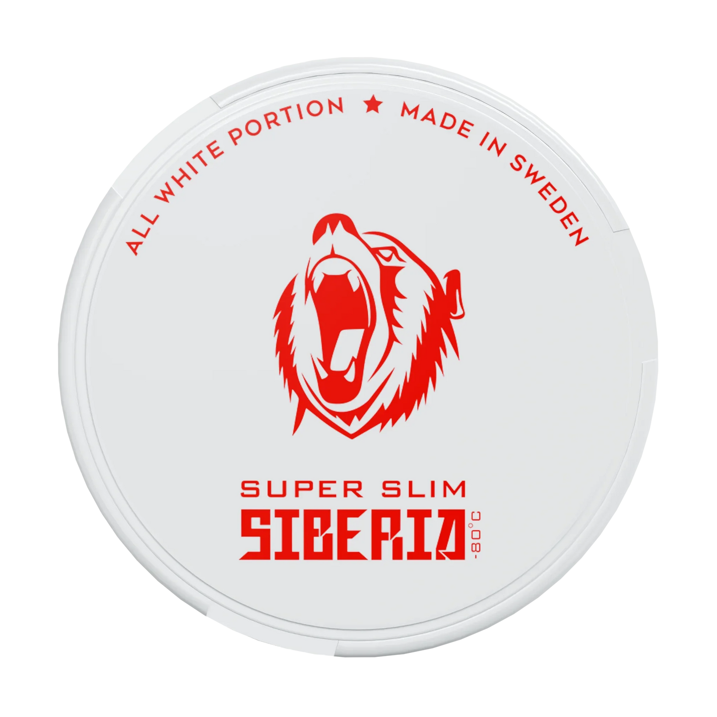 Siberia 80 Degrees Super Slim All White Portion - Odenssnus