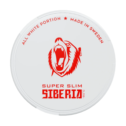 Siberia 80 Degrees Super Slim All White Portion - Odenssnus