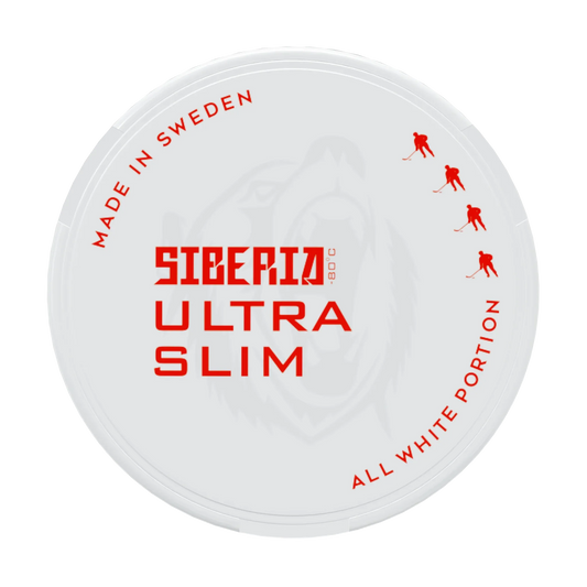 Siberia 80 Degrees ULTRA Slim All White Portion - Odenssnus