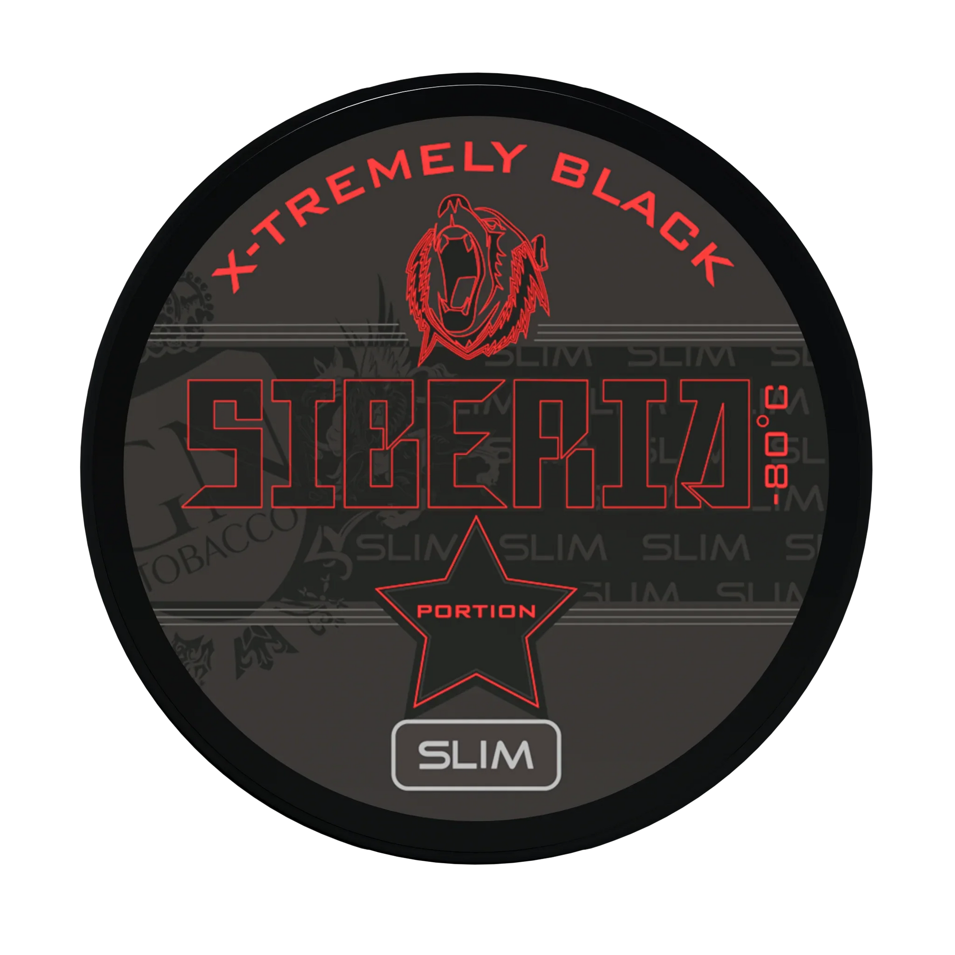 Siberia Slim Serie 80 Degrees Black Portion - Odenssnus