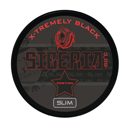 Siberia Slim Serie 80 Degrees Black Portion - Odenssnus
